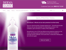 Tablet Screenshot of dermaguard.com